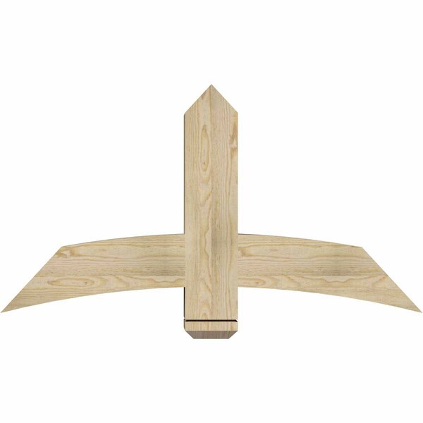 Ekena Millwork Bellingham Rough Sawn Timber Gable Bracket, Douglas Fir, 48"W x 26"H x 6"D x 6"F, 13/12 Pitch GBW048X26X0606BEL00RDF - main